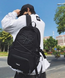 多機能メッシュポケット付・大容量リュック