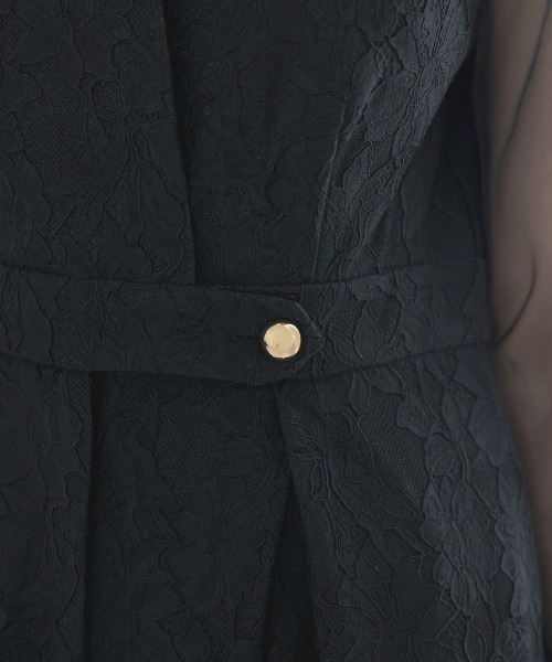 DONOBAN（ドノバン）の「【ANDRESD】bonding lace all-in-one dress 結婚式 ワンピース パーティードレス オケージョンドレス お呼ばれ 二次会 成人式 同窓会（ドレス・レディース・ブラック/ブルーグレー・S/M/L）」の11枚目の写真