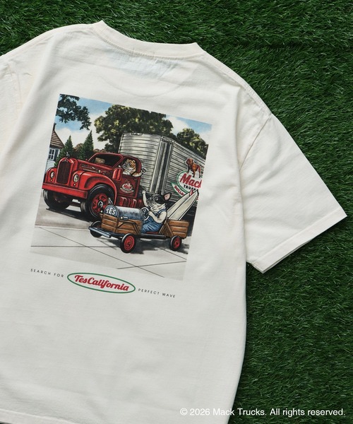 The Endless Summer(エンドレスサマー)の「TES x MACK TRUCKS COLLABORATION TEE Type-C / マックトラックスコラボTシャツ(Tシャツ/カットソー・メンズ・ホワイト/グレー/アイボリー・XX-LARGE/X-LARGE/LARGE/MEDIUM/SMALL)」の3枚目の写真