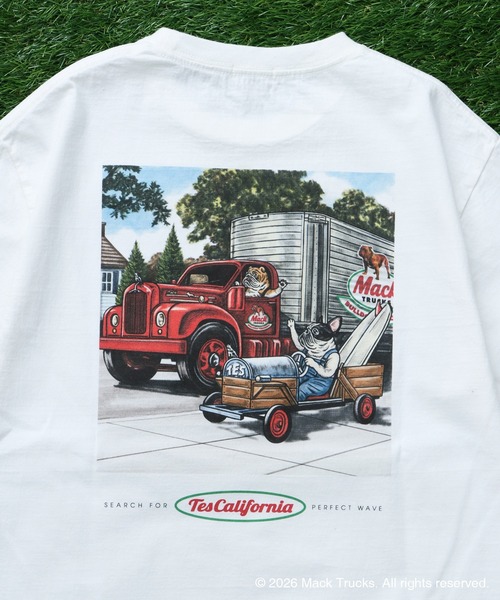 The Endless Summer(エンドレスサマー)の「TES x MACK TRUCKS COLLABORATION TEE Type-C / マックトラックスコラボTシャツ(Tシャツ/カットソー・メンズ・ホワイト/グレー/アイボリー・XX-LARGE/X-LARGE/LARGE/MEDIUM/SMALL)」の8枚目の写真
