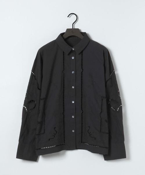 eL(エル)の「【eL】Embroidery Cutwork Shirt/612121(スカート・レディース・オフホワイト/ブラック・FREE)」の7枚目の写真