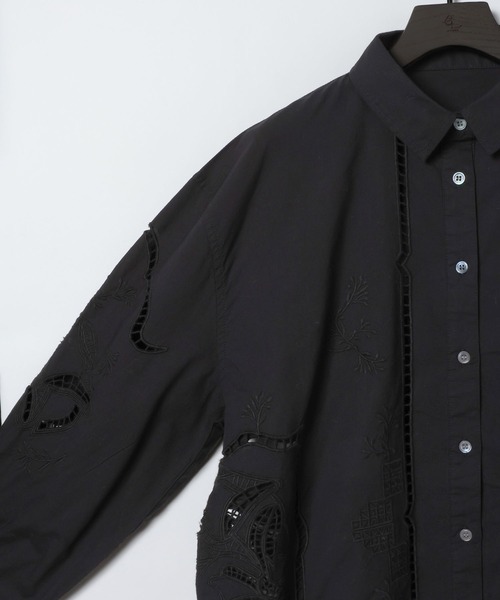 eL(エル)の「【eL】Embroidery Cutwork Shirt/612121(スカート・レディース・オフホワイト/ブラック・FREE)」の10枚目の写真