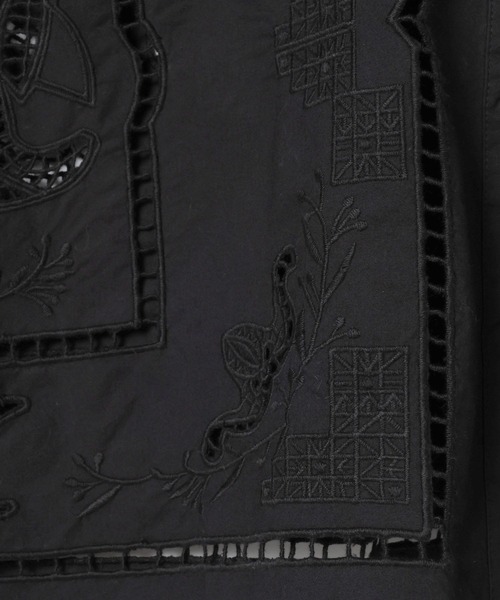 eL(エル)の「【eL】Embroidery Cutwork Shirt/612121(スカート・レディース・オフホワイト/ブラック・FREE)」の5枚目の写真
