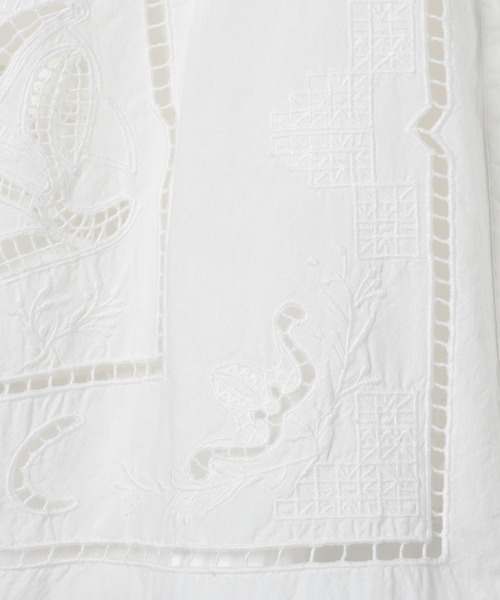 eL(エル)の「【eL】Embroidery Cutwork Shirt/612121(スカート・レディース・オフホワイト/ブラック・FREE)」の6枚目の写真