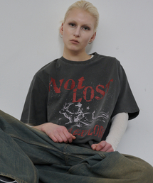 ナットロストグラフィックピグメントTシャツ（チャコール）