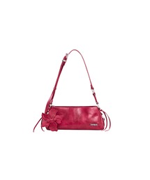 Desigual | フラワーコサージュ付きサイドギャザーショルダーバッグ(ショルダーバッグ)