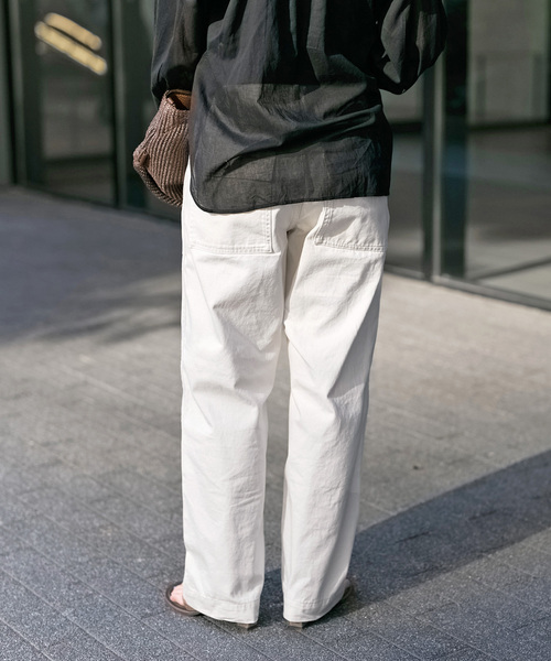 Spick & Span(スピックアンドスパン)の「《追加2》ルーズベイカーパンツ(カーゴパンツ・レディース・ホワイト/ベージュ系その他/サファリグリーン・40/38/36/34)」の6枚目の写真