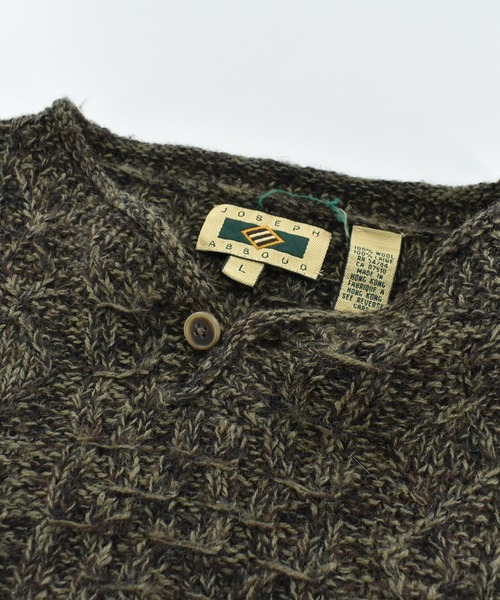 VINTAGE(ヴィンテージ)の「【USED】90’s JOSEPH ABBOUD ウールニット セーター(ニット/セーター・メンズ・ブラウン・LARGE)」の3枚目の写真