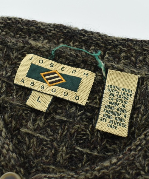 VINTAGE(ヴィンテージ)の「【USED】90’s JOSEPH ABBOUD ウールニット セーター(ニット/セーター・メンズ・ブラウン・LARGE)」の4枚目の写真
