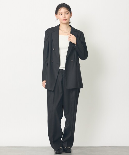 abahouse mavie（アバハウスマヴィ）の「ﾒﾗﾝｼﾞﾂｨﾙWｼﾞｬｹｯﾄ（テーラードジャケット・レディース・ダークベージュ/ブラック・36/38）」の14枚目の写真