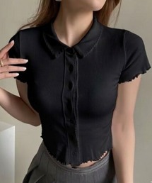 フロントボタンポロＴシャツ