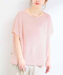 手洗い可 / FRENCH ICY LINEN ポンチョプルオーバー