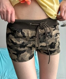 ロゴストーンドロストショートパンツ