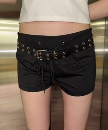 ロゴストーンドロストショートパンツ