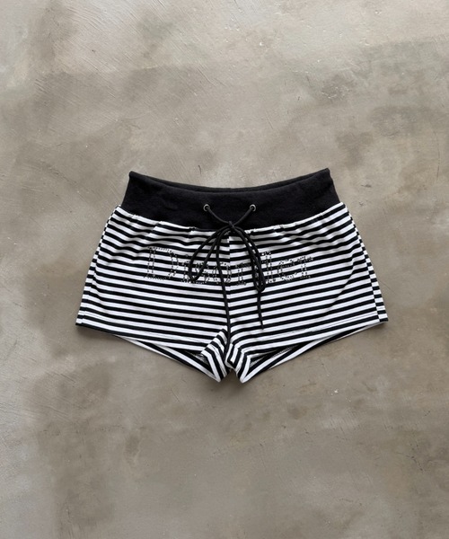 SHAGGIE(シャギー)の「ロゴストーンドロストショートパンツ(その他パンツ・レディース・ブラック×ホワイト/カモフラージュ/ブラック・FREE)」の21枚目の写真