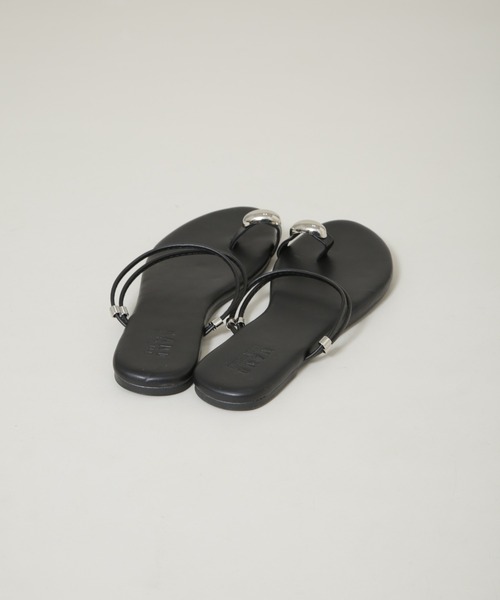 NANO universe（ナノユニバース）の「メタルパーツ3wayトングサンダル（サンダル・レディース・アイボリー/ブラック/ブラウン・38/37/36）」の14枚目の写真