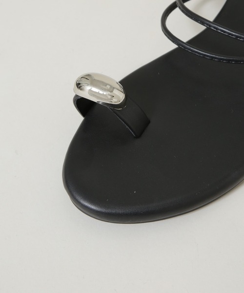 NANO universe（ナノユニバース）の「メタルパーツ3wayトングサンダル（サンダル・レディース・アイボリー/ブラック/ブラウン・38/37/36）」の15枚目の写真