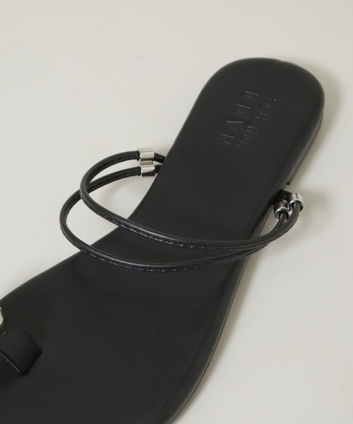 NANO universe（ナノユニバース）の「メタルパーツ3wayトングサンダル（サンダル・レディース・アイボリー/ブラック/ブラウン・38/37/36）」の16枚目の写真