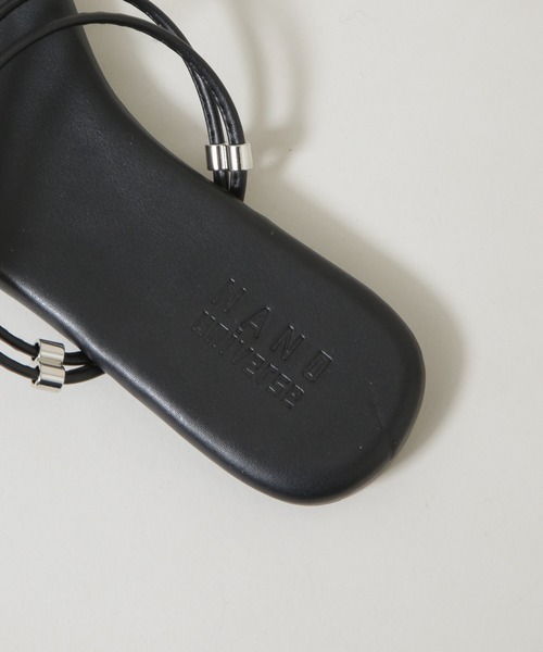 NANO universe（ナノユニバース）の「メタルパーツ3wayトングサンダル（サンダル・レディース・アイボリー/ブラック/ブラウン・38/37/36）」の17枚目の写真