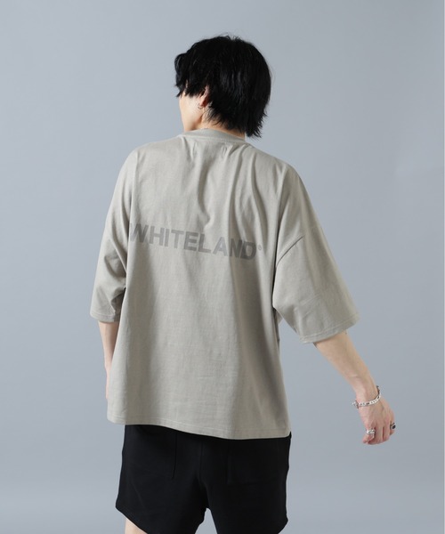 WHITELAND(ホワイトランド)の「【WEB&DEPOT限定】WHITELAND/ホワイトランド/LOGO S/S TEE(Tシャツ/カットソー・メンズ・ベージュ/グレー・L/M/S)」の2枚目の写真