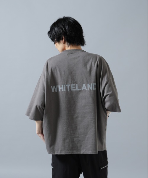 WHITELAND(ホワイトランド)の「【WEB&DEPOT限定】WHITELAND/ホワイトランド/LOGO S/S TEE(Tシャツ/カットソー・メンズ・ベージュ/グレー・L/M/S)」の1枚目の写真