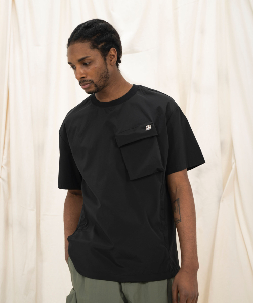 Woven Utility Pocket T-Shirt - Black（Tシャツ/カットソー