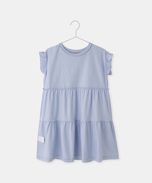 ROPE' PICNIC(ロペピクニック)の「【KIDS/キッズ】ティアードロゴカットソーワンピース/接触冷感(ワンピース・キッズ・ブラック/サックスブルー・S/M/L)」の10枚目の写真