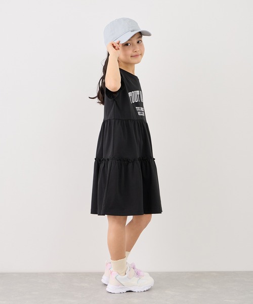 ROPE' PICNIC(ロペピクニック)の「【KIDS/キッズ】ティアードロゴカットソーワンピース/接触冷感(ワンピース・キッズ・ブラック/サックスブルー・S/M/L)」の19枚目の写真