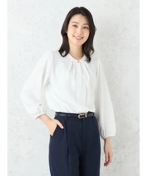BEAUTYVEIL 前開きタック 9分袖ブラウス UVカット【SOFFICE】