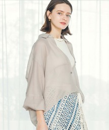 CLOCHE（クロシェ）の「バックメッシュコクーンシャツ（シャツ/ブラウス）」