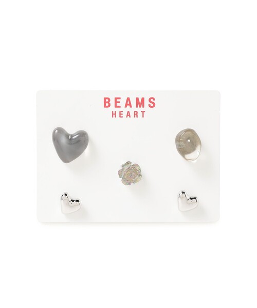 BEAMS HEART（ビームスハート）の「ミックス 5セット ピアス（ピアス（両耳用）・レディース・その他/グレー・ONE SIZE）」の2枚目の写真