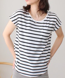 【SG】Uネック 美ラインシンプルベーシックTシャツ 半袖Tシャツ