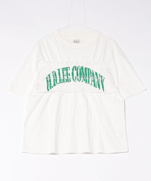 Lee(リー)の「Lee/リー シャーリングTシャツ(Tシャツ/カットソー・レディース・ホワイト/チャコール/グレー・MEDIUM/LARGE)」の13枚目の写真