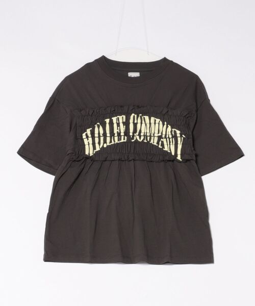 Lee(リー)の「Lee/リー シャーリングTシャツ(Tシャツ/カットソー・レディース・ホワイト/チャコール/グレー・MEDIUM/LARGE)」の21枚目の写真