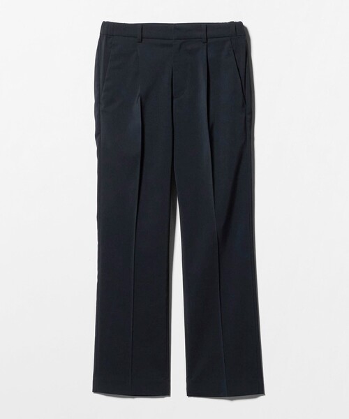 A DAY IN THE LIFE UNITED ARROWS(アデイインザライフユナイテッドアローズ)の「ライトツイル タックストレートパンツ ‐セットアップ対応・マシンウォッシャブル‐<A DAY IN THE LIFE>(その他パンツ・レディース・ダークグレー/ネイビー/ライトブルー・38/40/36)」の3枚目の写真