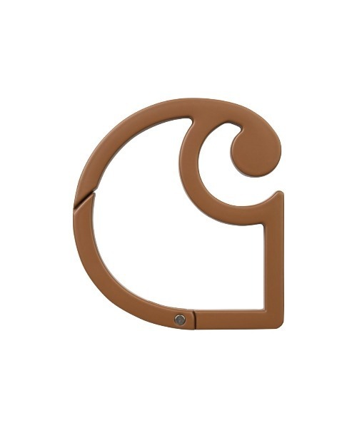 Carhartt WIP(カーハートダブリューアイピー)の「Carhartt WIP C-LOGO CARABINER(カーハートワークインプログレス Cロゴカラビナ)(キーホルダー・メンズ・ブルー/ブラック/ブラウン・ONE SIZE)」の2枚目の写真