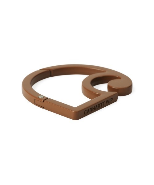 Carhartt WIP(カーハートダブリューアイピー)の「Carhartt WIP C-LOGO CARABINER(カーハートワークインプログレス Cロゴカラビナ)(キーホルダー・メンズ・ブルー/ブラック/ブラウン・ONE SIZE)」の5枚目の写真