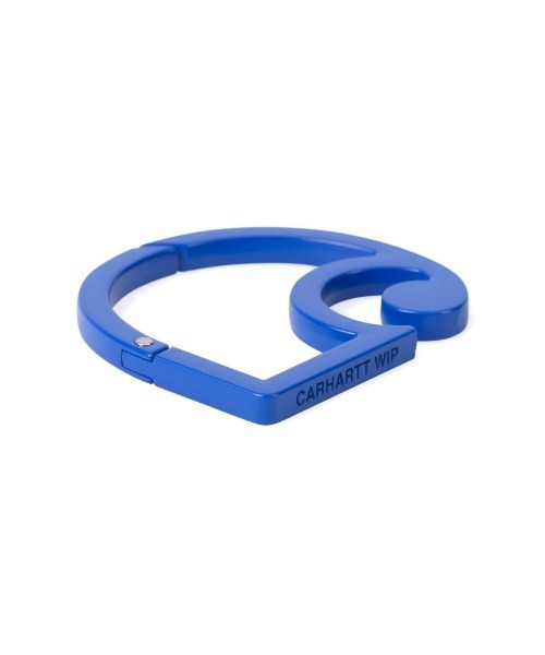 Carhartt WIP(カーハートダブリューアイピー)の「Carhartt WIP C-LOGO CARABINER(カーハートワークインプログレス Cロゴカラビナ)(キーホルダー・メンズ・ブルー/ブラック/ブラウン・ONE SIZE)」の4枚目の写真