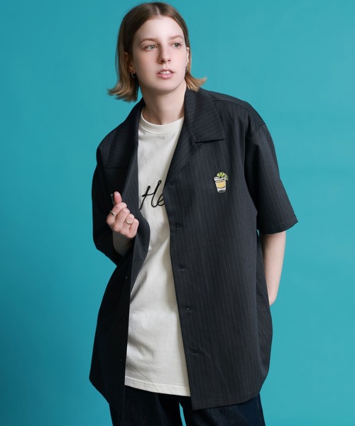 JACKROSE（ジャックローズ）の「YOIDORE ﾃｷｰﾗ ｽﾄﾗｲﾌﾟｼｬﾂ（シャツ/ブラウス・メンズ・ブラック・L/M/XL）」の9枚目の写真