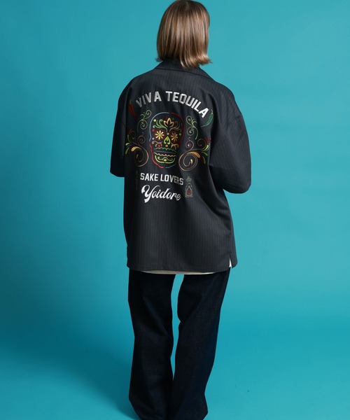 JACKROSE（ジャックローズ）の「YOIDORE ﾃｷｰﾗ ｽﾄﾗｲﾌﾟｼｬﾂ（シャツ/ブラウス・メンズ・ブラック・L/M/XL）」の3枚目の写真