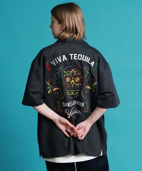 JACKROSE（ジャックローズ）の「YOIDORE ﾃｷｰﾗ ｽﾄﾗｲﾌﾟｼｬﾂ（シャツ/ブラウス・メンズ・ブラック・L/M/XL）」の7枚目の写真