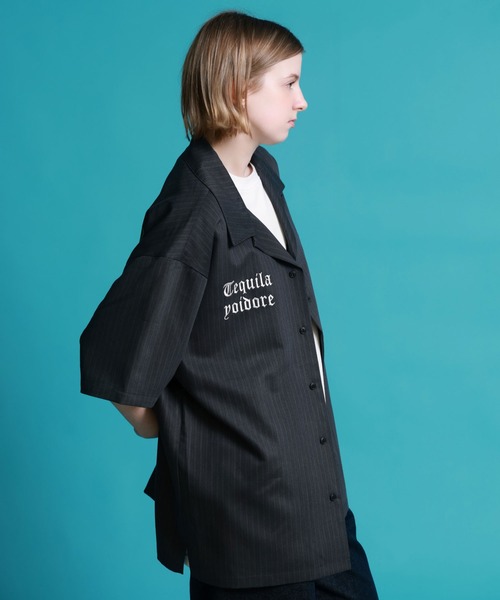 JACKROSE（ジャックローズ）の「YOIDORE ﾃｷｰﾗ ｽﾄﾗｲﾌﾟｼｬﾂ（シャツ/ブラウス・メンズ・ブラック・L/M/XL）」の8枚目の写真
