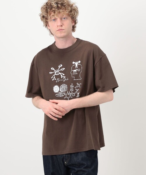 BRAIN DEAD（ブレインデット）の「BRAIN DEAD ANCIENT KNOWLEDGE プリントTシャツ（Tシャツ/カットソー・メンズ・レッド系その他2・L/M）」の2枚目の写真