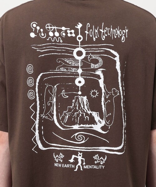 BRAIN DEAD（ブレインデット）の「BRAIN DEAD ANCIENT KNOWLEDGE プリントTシャツ（Tシャツ/カットソー・メンズ・レッド系その他2・L/M）」の7枚目の写真