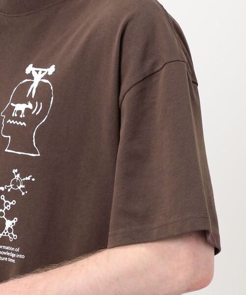 BRAIN DEAD（ブレインデット）の「BRAIN DEAD ANCIENT KNOWLEDGE プリントTシャツ（Tシャツ/カットソー・メンズ・レッド系その他2・L/M）」の8枚目の写真
