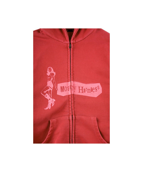 ERTR(イーアールティーアール)の「Mostly Harmless Hoodie Zip Up Coral Red(パーカー・レディース・その他・MEDIUM/LARGE)」の5枚目の写真