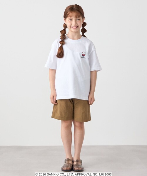 SHIPS any(シップス エニィ)の「Hello Kitty × SHIPS any: ハローキティ プリント TEE <KIDS>(Tシャツ/カットソー・キッズ・ホワイト/ホワイト系/ライトホワイト・130/120/150/140)」の4枚目の写真