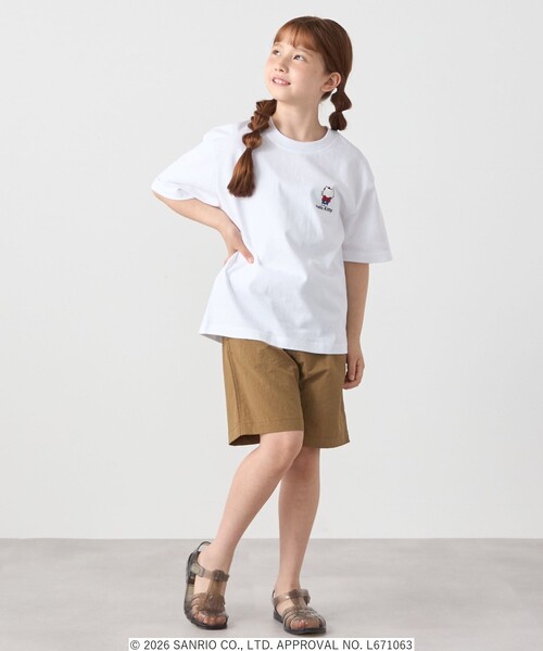 SHIPS any(シップス エニィ)の「Hello Kitty × SHIPS any: ハローキティ プリント TEE <KIDS>(Tシャツ/カットソー・キッズ・ホワイト/ホワイト系/ライトホワイト・130/120/150/140)」の5枚目の写真