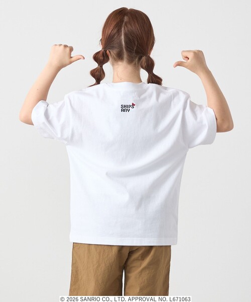 SHIPS any(シップス エニィ)の「Hello Kitty × SHIPS any: ハローキティ プリント TEE <KIDS>(Tシャツ/カットソー・キッズ・ホワイト/ホワイト系/ライトホワイト・130/120/150/140)」の8枚目の写真