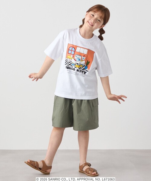 SHIPS any(シップス エニィ)の「Hello Kitty × SHIPS any: ハローキティ プリント TEE <KIDS>(Tシャツ/カットソー・キッズ・ホワイト/ホワイト系/ライトホワイト・130/120/150/140)」の9枚目の写真